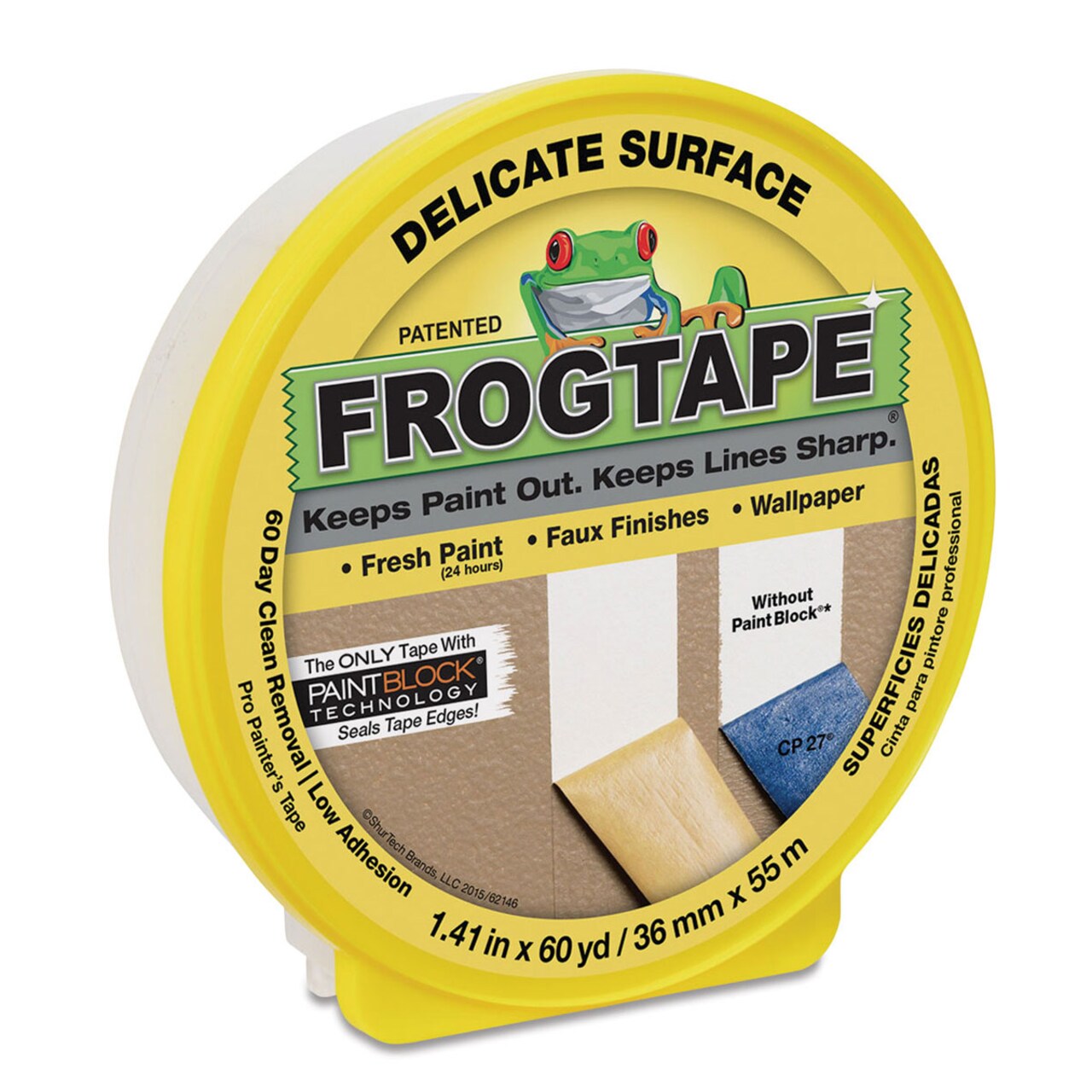 FrogTape Delicate Surface Painter's Tape - 1.41" x 60 yds Roll